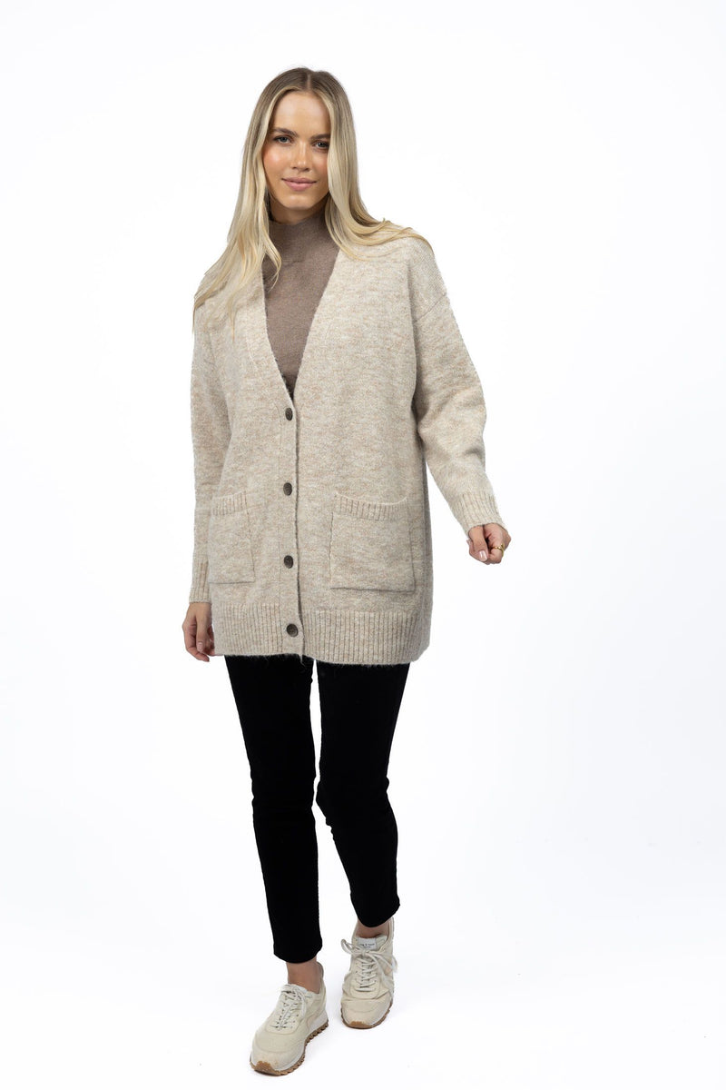 Humidity Lifestyle Latitude Cardi - Oatmeal