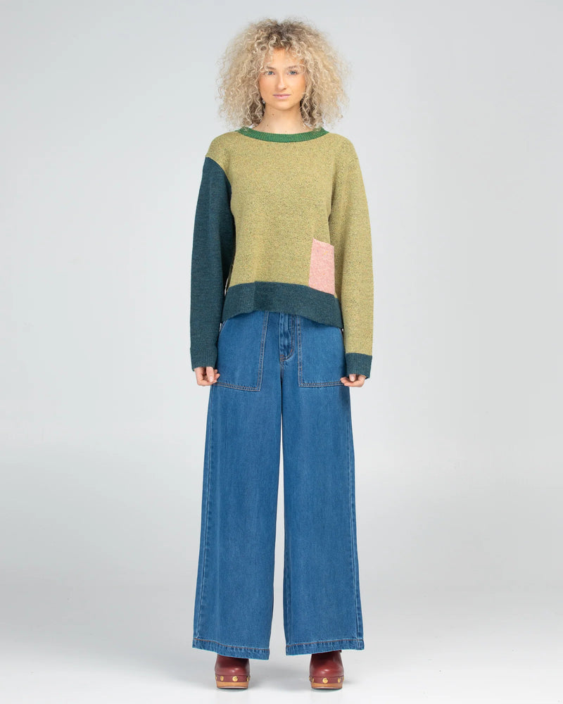 Boom Shankar Poet Jumper - Moss
