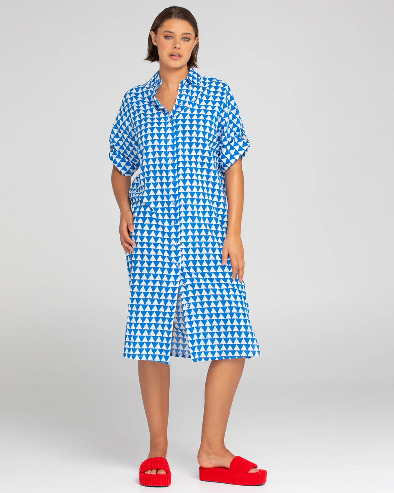 Boom Shankar Maui Shirt Dress - Kelly