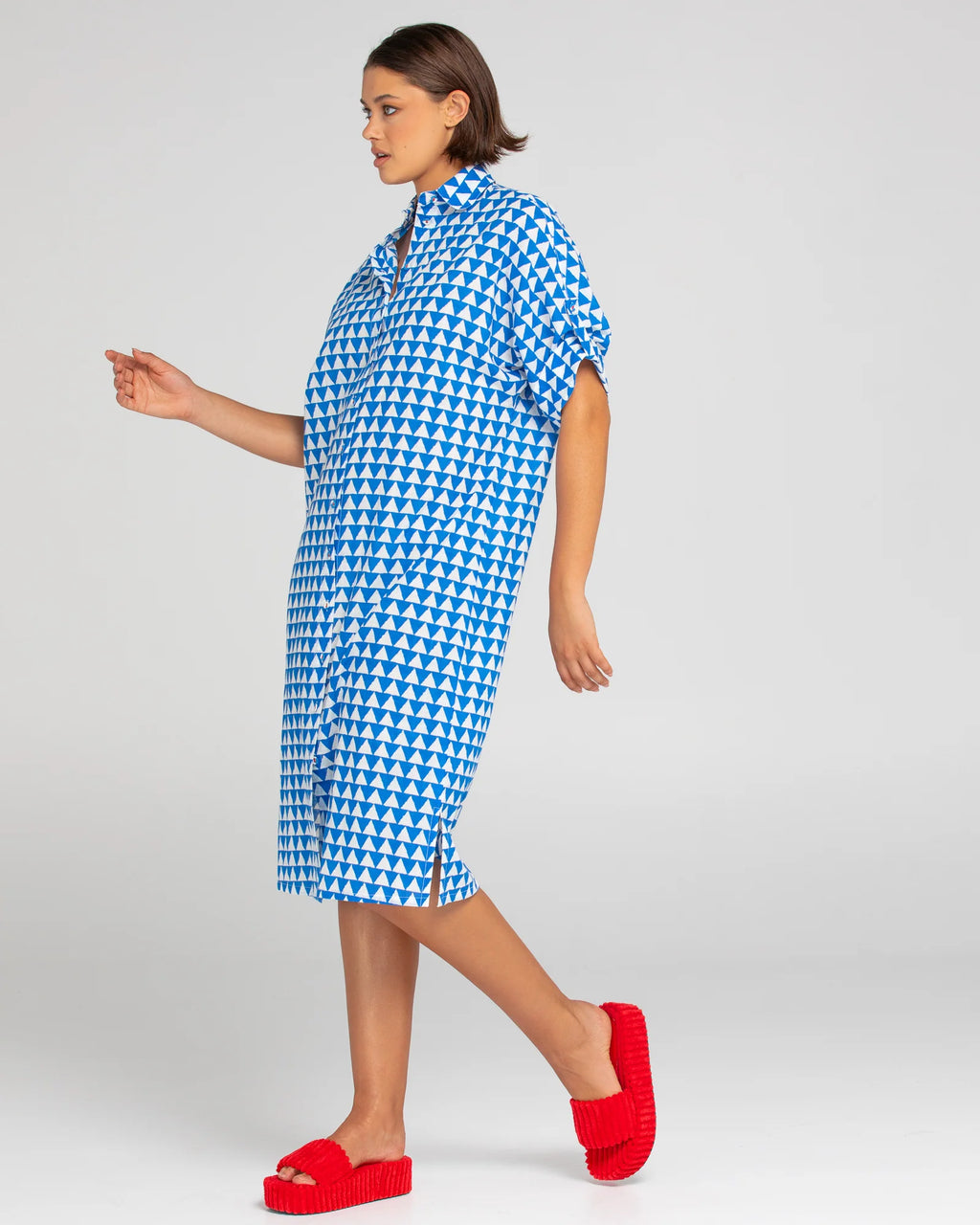 Boom Shankar Maui Shirt Dress - Kelly