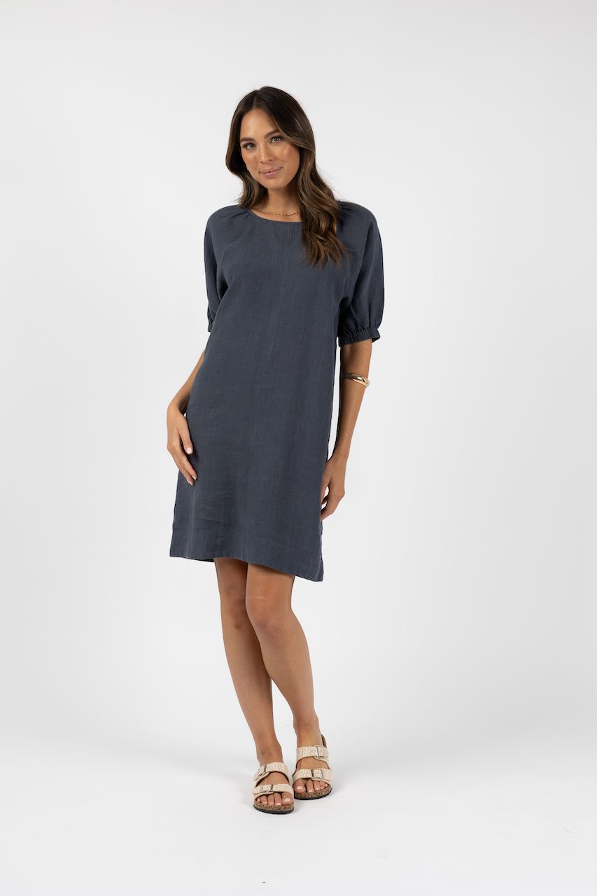 Humidity Lifestyle Lagoon Shift Dress - Steel (HS24202)