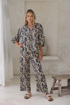 Humidity Lifestyle Eden Pant - Navy Print (HS24318)