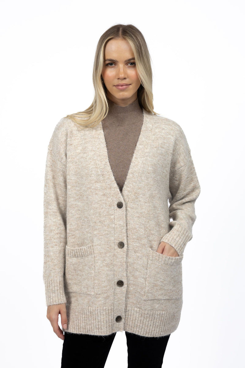 Humidity Lifestyle Latitude Cardi - Oatmeal