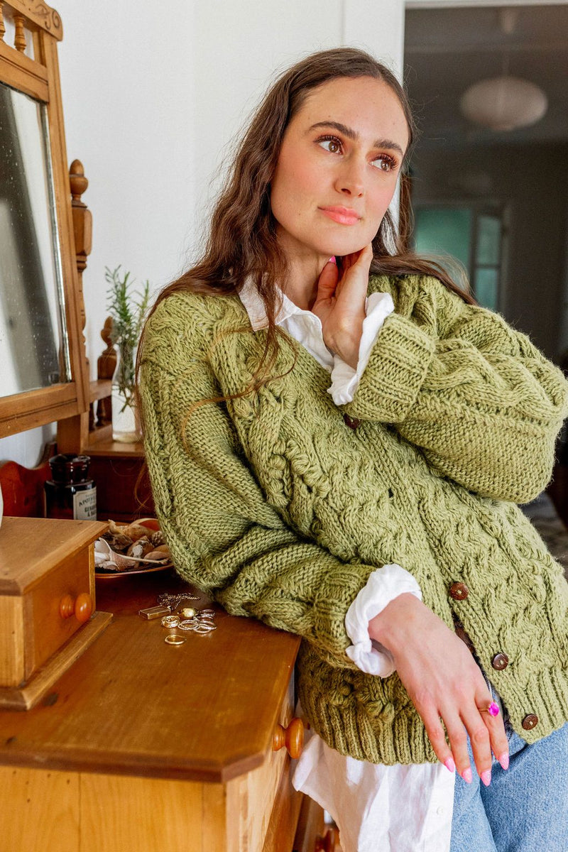 Hobo and Hatch Lasca Cardigan - Seagrass