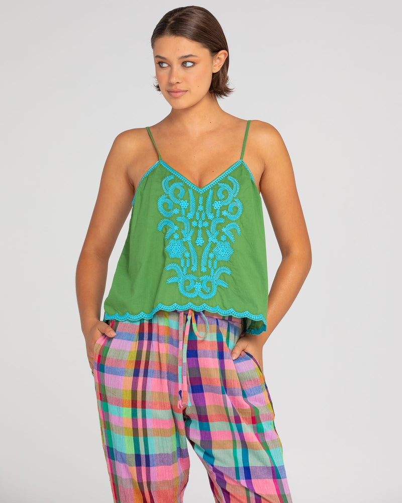 Boom Shankar Ahana Singlet - Green