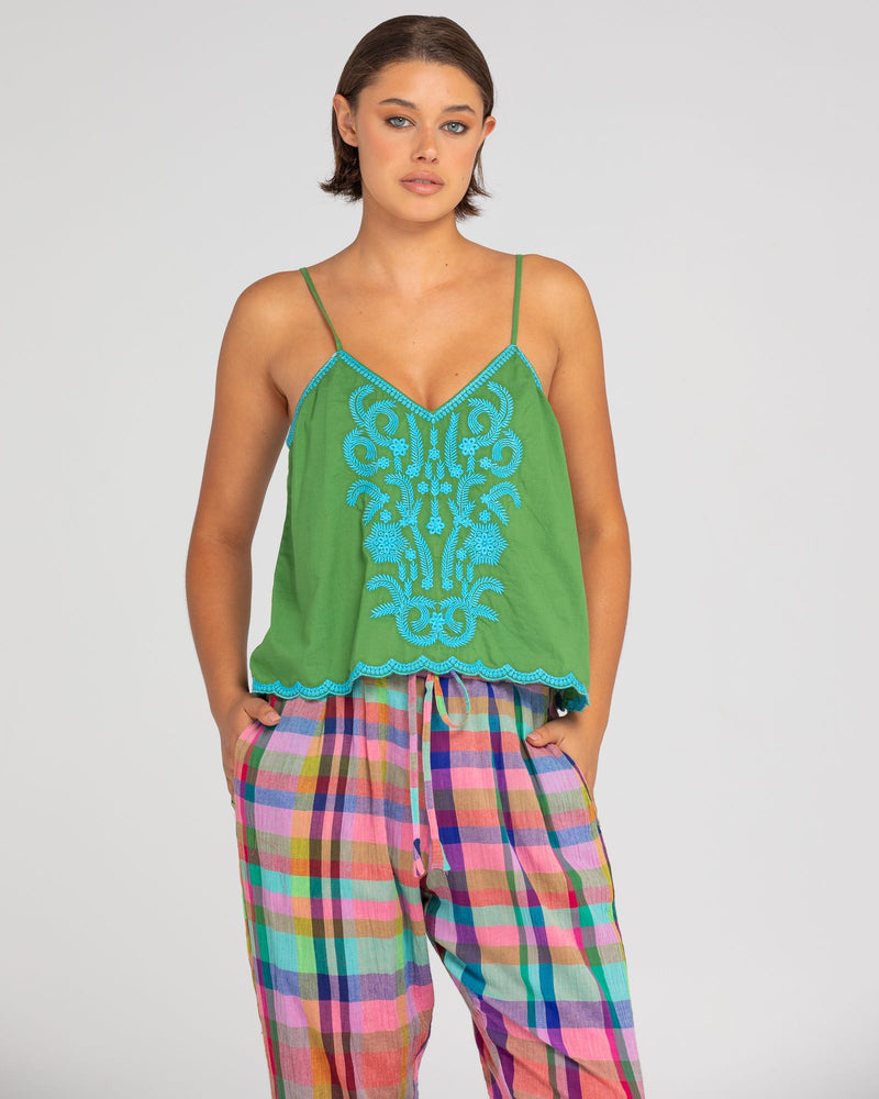 Boom Shankar Ahana Singlet - Green