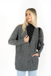 Humidity Lifestyle Latitude Cardi - Charcoal
