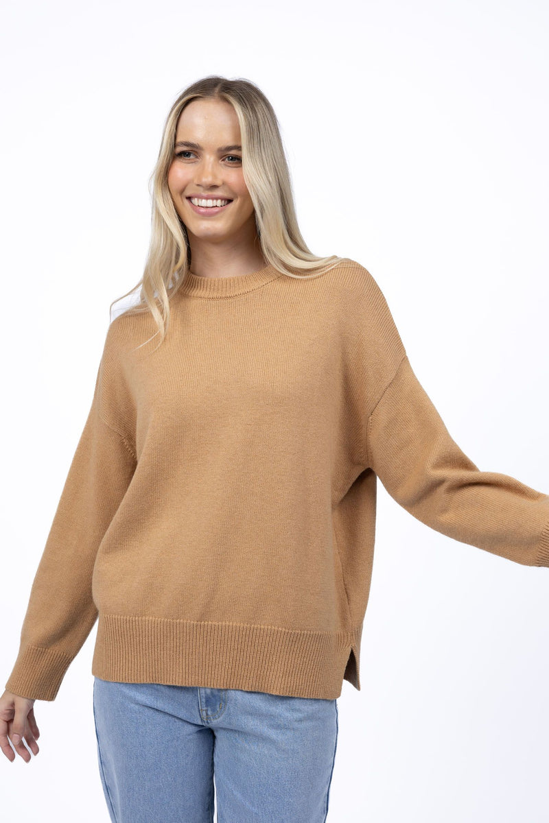 Humidity Lifestyle Asha Jumper - Camel
