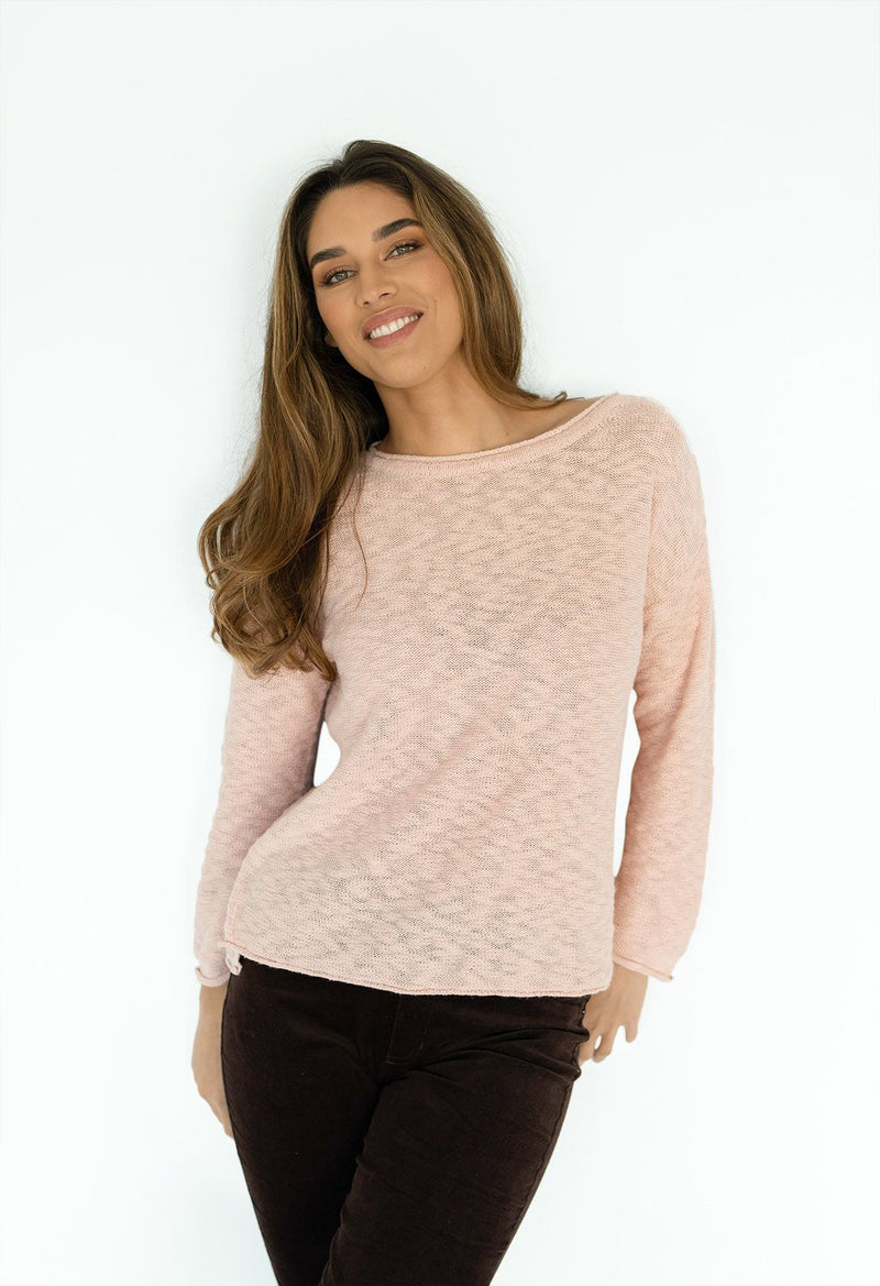 Humidity Lifestyle  Sofia Sweater - Petal Pink