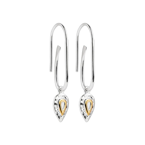 Najo Weeping Woman Earring - Yellow Gold plated Silver