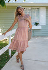 Humidity Lifestyle Lillian Dress - Pink Clay